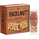 South 40 Snacks Hazelnut Crunch Bar, 40g, Pack of 12 | Honey-sweetened 4-ingredient snack; crunchy natural protein bar, individually wrapped
