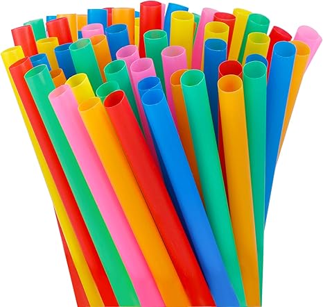 Amazon.com: Tomnk 200pcs 8.25in Jumbo Smoothie Straws Boba Straws Milkshake  Straws Extra Wide Assorted Bright Colors: Kitchen & Dining