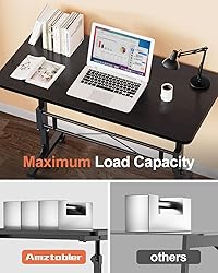 Small Standing Desk Adjustable Height, Mobile Stand