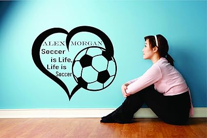 Amazon Com Alex Morgan Wall Decals For Kids Bedrooms Girls