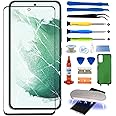 Original Samsung Galaxy S22 Ultra Screen Replacement 6.8 inch Front Outer Glass Lens Screen Repair Kit incl Waterpoof Frame Adhesive,Repair Glue and Lamp Tool Kit(No Digitizer,No LCD)
