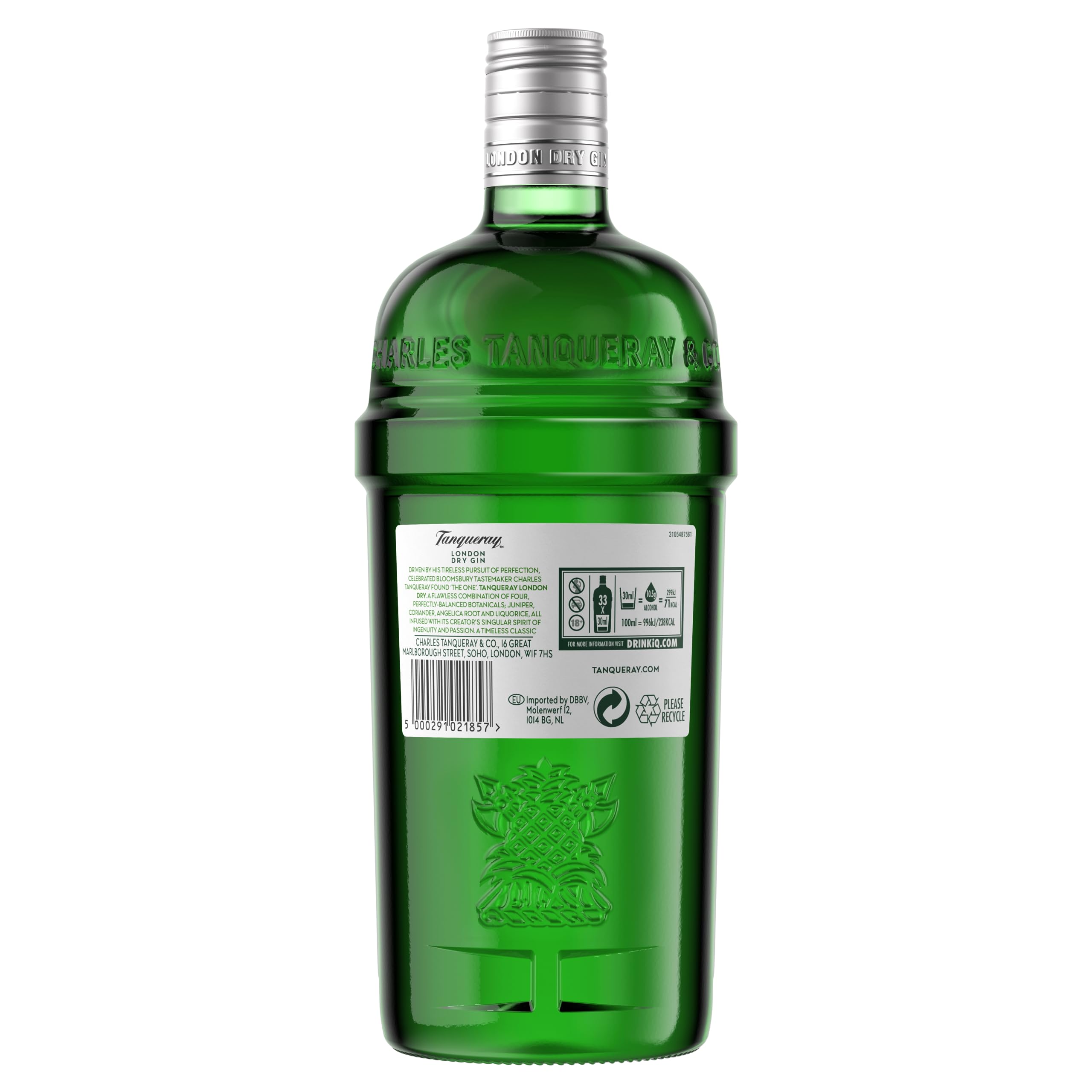 Tanqueray London Dry Gin | aromatischer Gin | 4-fach destilliert auf englischem Boden | 43,1% vol | 1000ml Einzelflasche 6