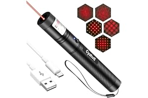 CYAHVTL Red Laser Pointer High Power,[Material Upgrade] Laser Pointer Pen，[2000 metres] Red Lazer Pointer Rechargeable for Hiking,Cat Laser Toy USB Charge