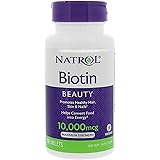 Natrol Biotin 10000 mcg, 100 Count (Pack of 1)