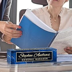 Name Plate for Desk Personalized Office Acrylic