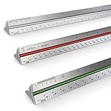 ARTEZA Architectural Scale Ruler, 12-Inch Metal