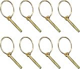 DDHOMIN 8 PCS Heavy Duty Lynch Pin Set 6mm Round Linch Pins for Tractors view 3