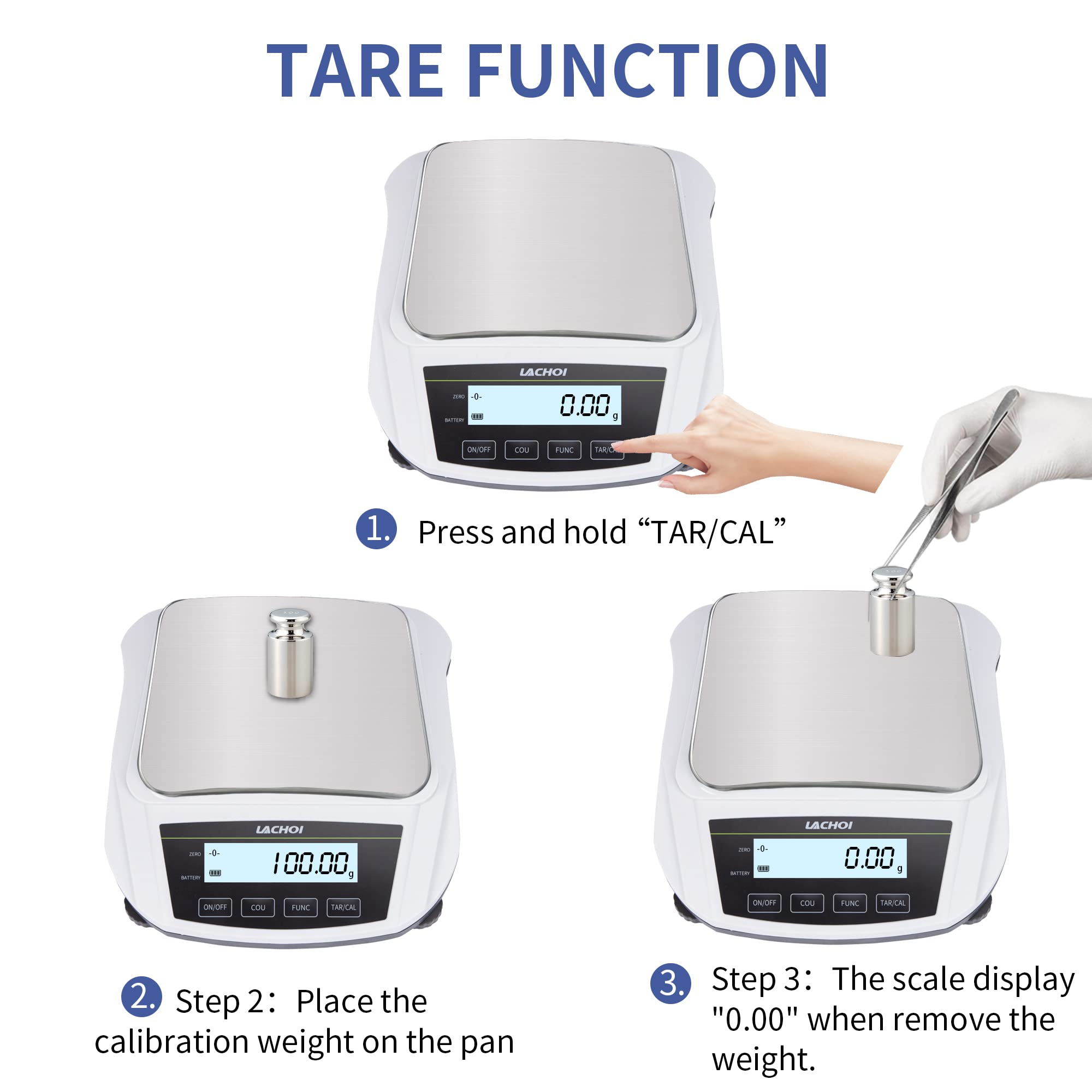 Kitchen Scales High Precision Scale RESHY Lab Scale 5000g X