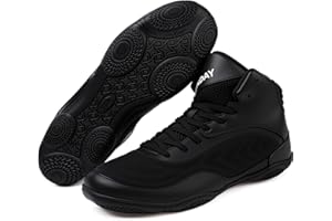 BKWHDAY Wrestling Shoes Boxing Boots for Men Youth Women Lightweight Breathable Non-Slip Cross Training Squats Bodybuilding Gym