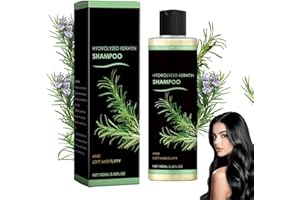 Hair Growth Shampoo with Rosemary & Hydrolyzed Keratin,Organic Thickening Shampoo for Men & Women, Nourishing Sulfate-Free Fo