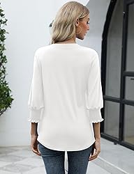 LOMON Women's 2025 Fashion Tops 3/4 Length Sleeve