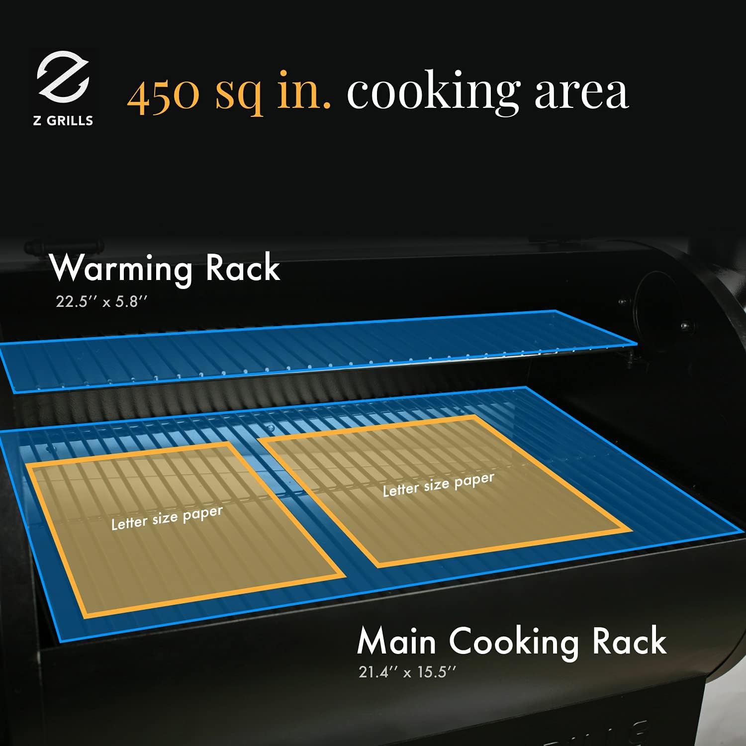 Z GRILLS ZPG-450A 2020 Upgrade Wood Pellet Grill & Smoker 6 in 1 BBQ Grill Auto Temperature Control, 450 Sq in Bronze: Garden & Outdoor
