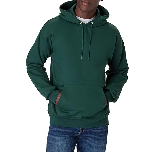 Hanes Men's Big and Tall Ultimate Cotton Heavyweight Pullover Hoodie Sweatshirt, Deep Forest, 3X-Large