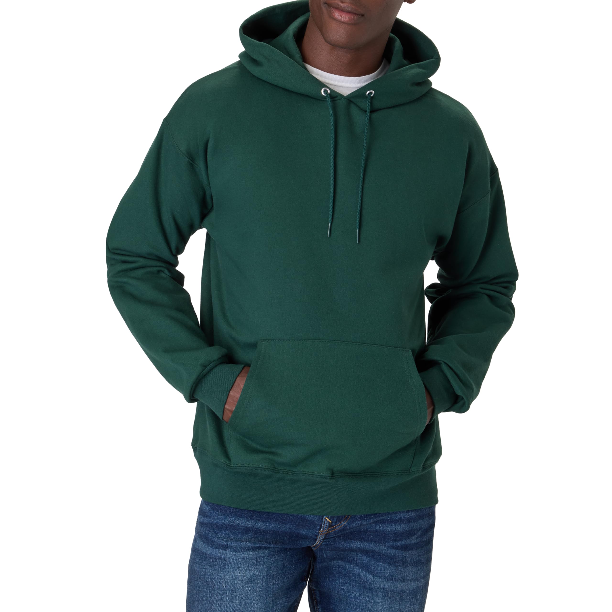 Photo 1 of ***DAMAGED - SEE NOTES/PICTURES*** Hanes Men's Ultimate Cotton Heavyweight Pullover Hoodie Sweatshirt, Deep Forest, X-Large