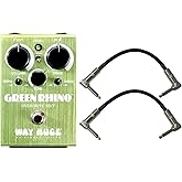 Way Huge WHE207 Green Rhino Overdrive MKIV Stomp Box w/ 2 Patch Cables