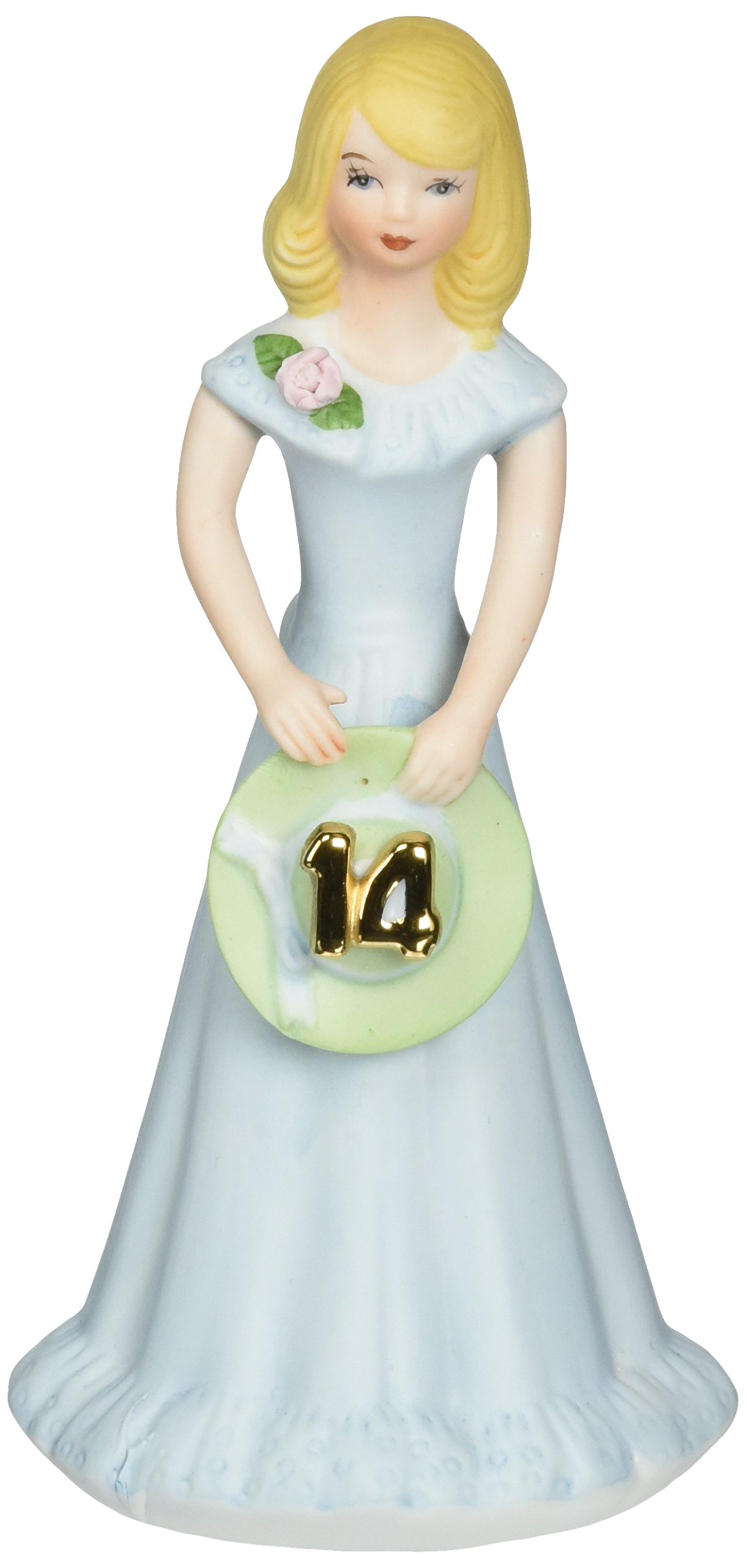 Enesco Growing Up Girls “Blonde Age 14” Porcelain Figurine, 6.5”
