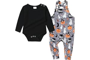 YUEMION Baby Boy Clothes Newborn Infant Boy Outfits 2Pcs Stripe Top Romper Pants Set 0-24 Months Overalls Toddler Boy Clothes