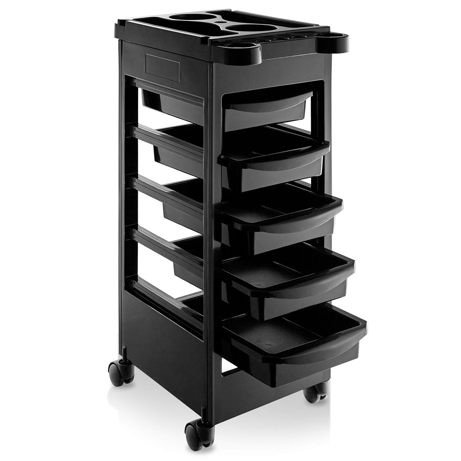 Saloniture Beauty Salon Rolling Trolley Cart With 5 Drawers: Beauty