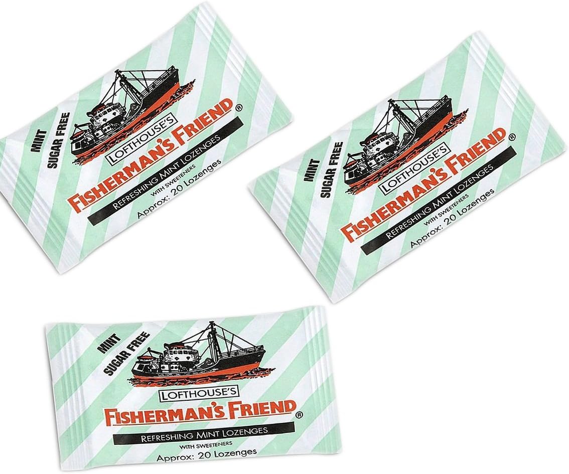 FISHERMAN'S FRIEND MINT Sugar Free Lozenges 3 x 25g FREE UK DELIVERY