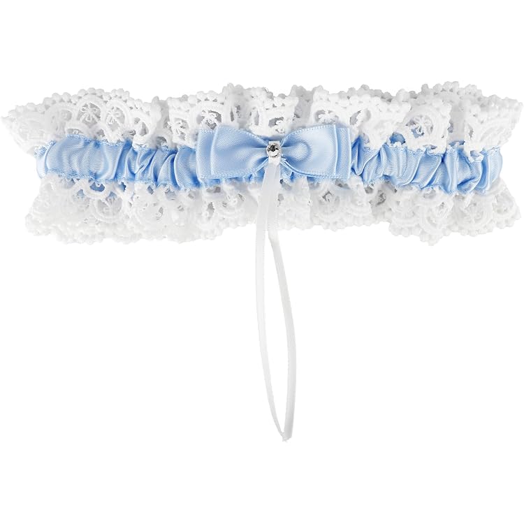 Amazon.com: YONEEKSS Bridal Veil and Wedding Garter Set  display picture 1