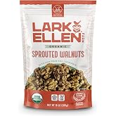 Lark Ellen Farm Organic Sprouted Walnuts, Unsalted (1-Pack), 10 oz Each | Raw Sprouted Walnuts Rich in Plant-Based Omega-3 Fa