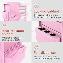TASALON Ultimate Rolling Cart for Salon Stations