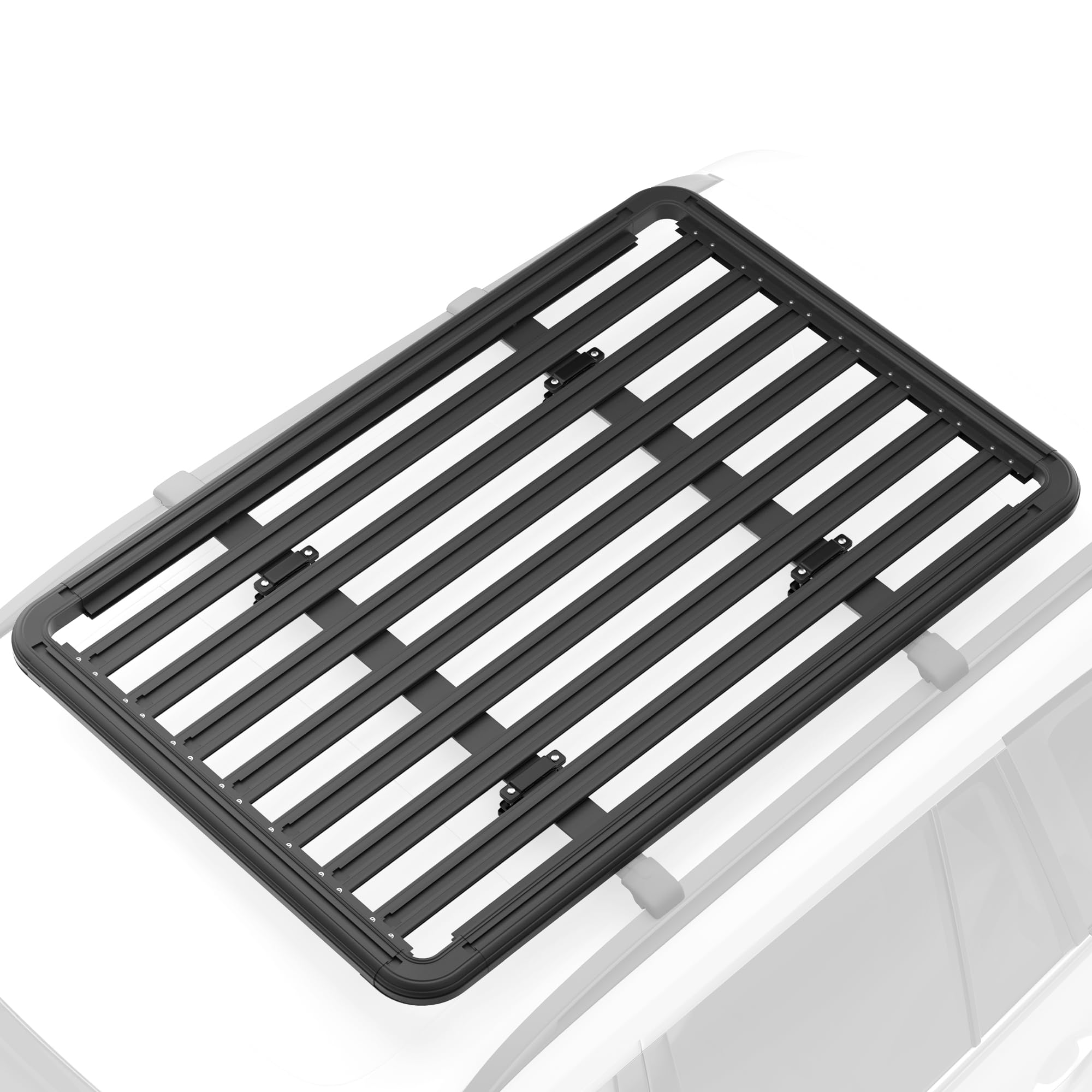 Photo 1 of WILDROAD Aluminum Roof Platform, 71" x 47" Universal Flat Roof Rack Heavy Duty Roof Rack Platform with 10 Sets Eye Bolt Nut and T-Screws Anchoring Kit Fits for SUV, Truck