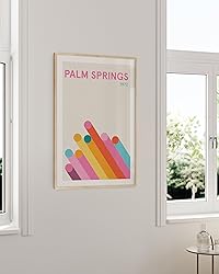 HAUS AND HUES Retro Vintage Poster: Pink Abstract
