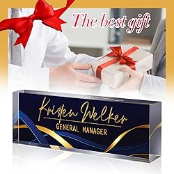 Custom Office Name Plate for Desk - Desk Name Plate