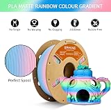 ERYONE Matte PLA Filament 1.75mm 1kg Multicolour Gradient Fairy view 5