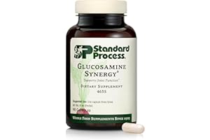 STANDARD PROCESS INC. Standard Process Glucosamine Synergy - Joint Health Support Supplement - Support Connective Tissue with Glucosamine & Boswellia Serrata - Whole Food-Based Supplement with Manganese - 90 Capsules