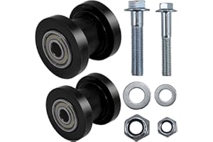 Stylemafia 8mm and 10mm Chain Roller Pulley Tensioner Wheel Guide Per for Motorcycle Mini Bike Atv 125cc 140cc 160cc SSR XR125 CRF50 KLX110 Pitster Pit Dirt Bike Parts（BLACK）