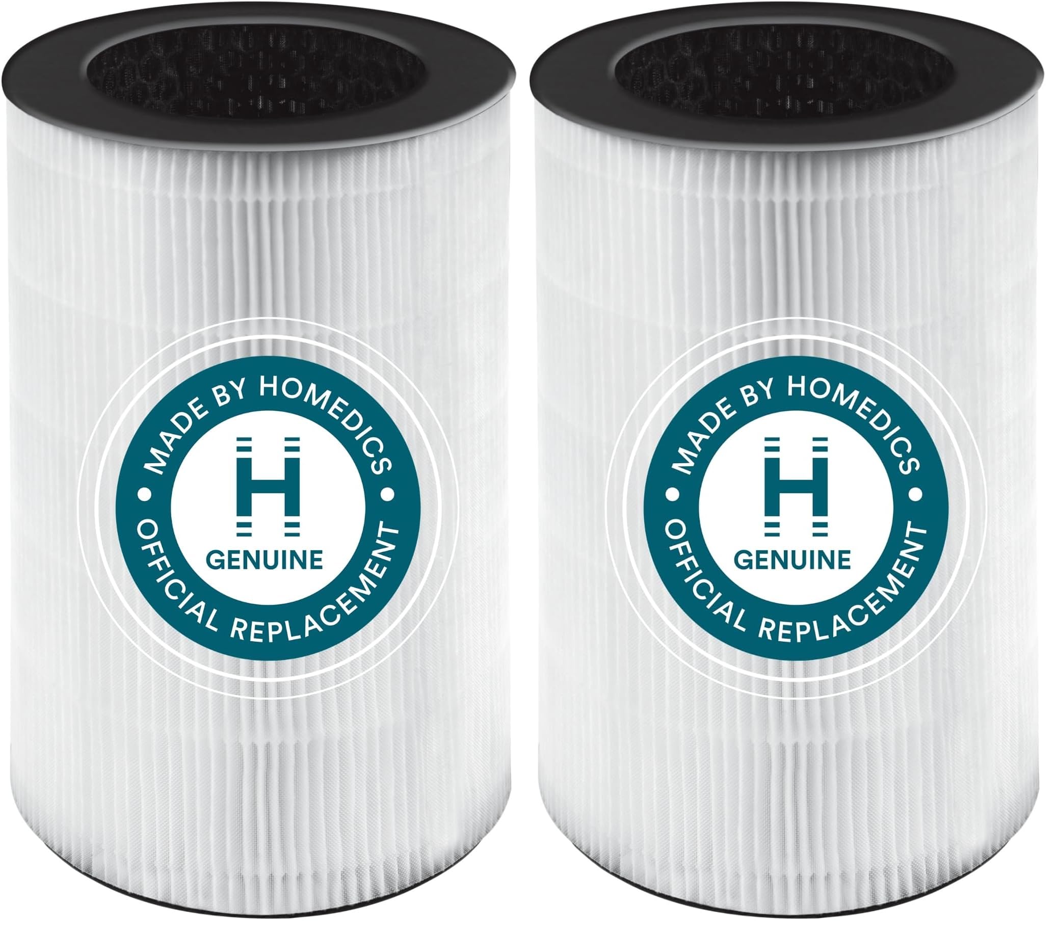 Homedics TotalClean 3-in-1 HEPA-Type Air Purifier Filter Replacement, Works with Homedics AP-T30 and AP-T30WT Air Purifiers, Captures Microscopic Airborne Particles (Pack of 2) Image