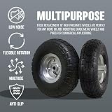 Marksman 2x 10" Pneumatic Wheels 4.10/3.5-4.0 Tyres Heavy Duty Sack Truck Barrow view 7