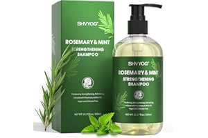 SHVYOG Rosemary Shampoo for Hair Growth, Rosemary Oil Shampoo with Mint and Tea Tree for Hair Loss, Hair Growth Shampoo for Thinning Hair, Suitable for Women and Men 12.17 Fl Oz