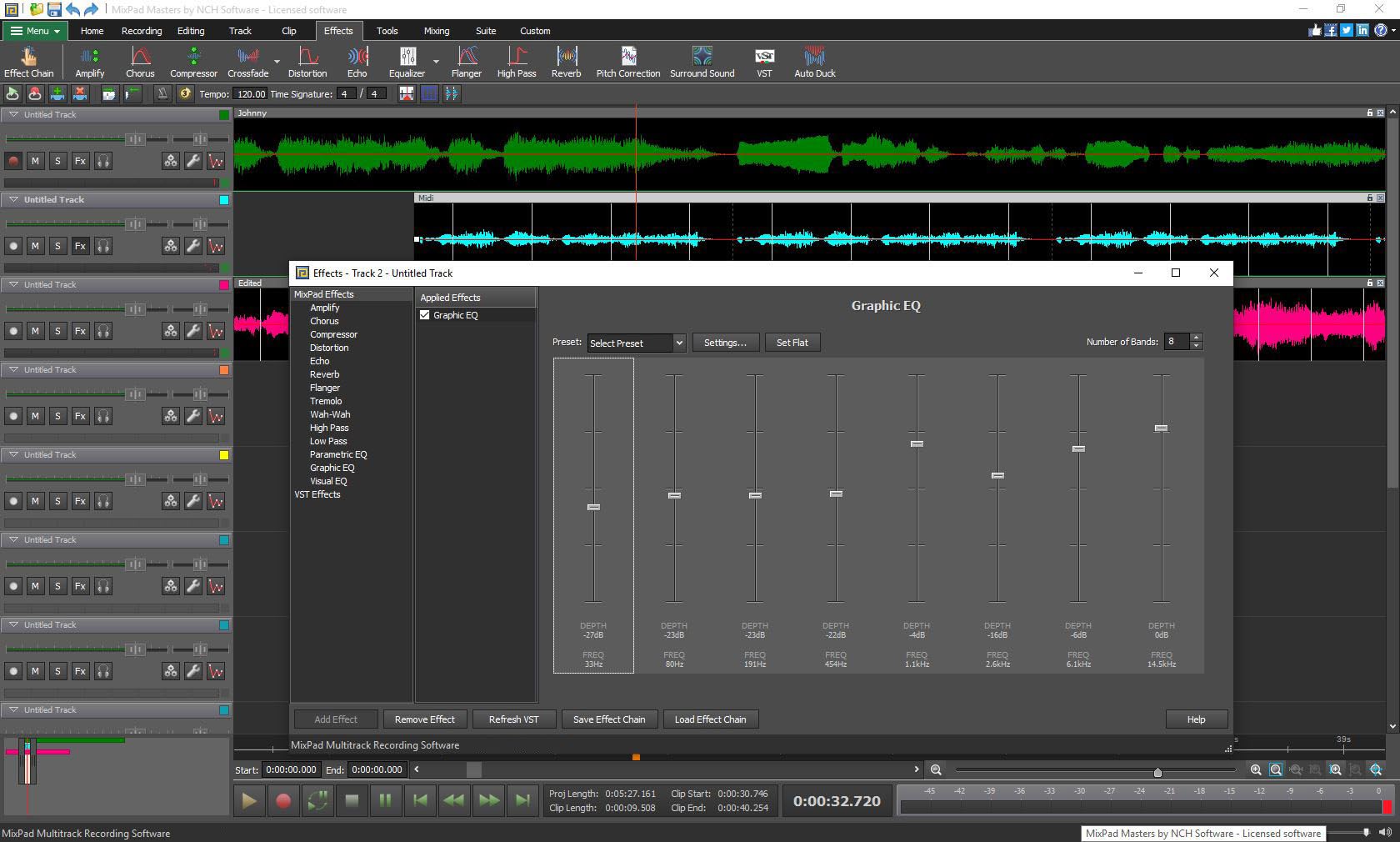 MixPad Multitrack Recording Software For Sound Mixing And Music