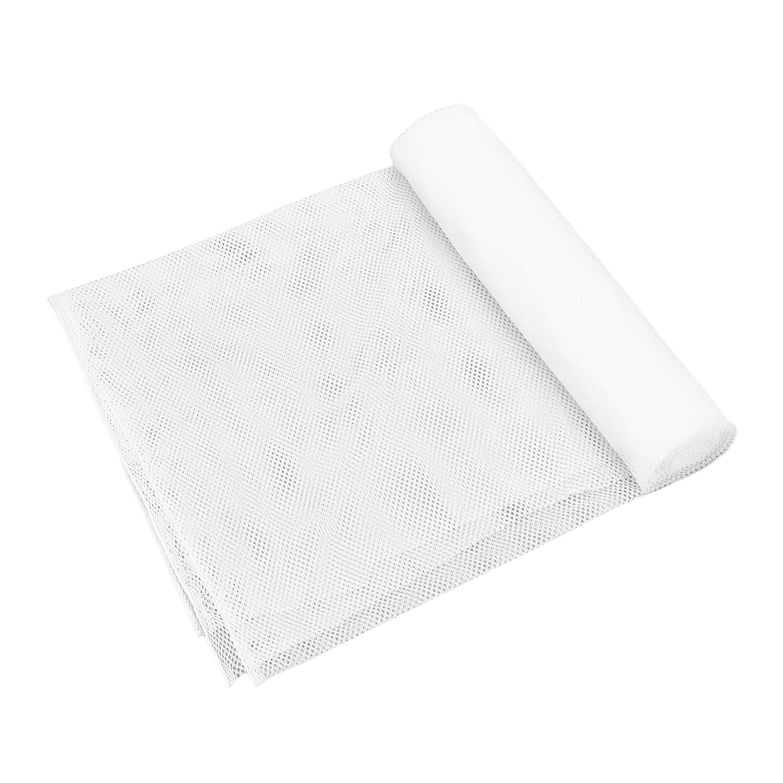 NICENEEDED 33 * 63Inch Mesh Netting Fabric, Polyester Athletic Fabric Mesh Cloth, White Netting Clothes for Sewing Backpack Pocket Mesh Bag and Sport Uniforms