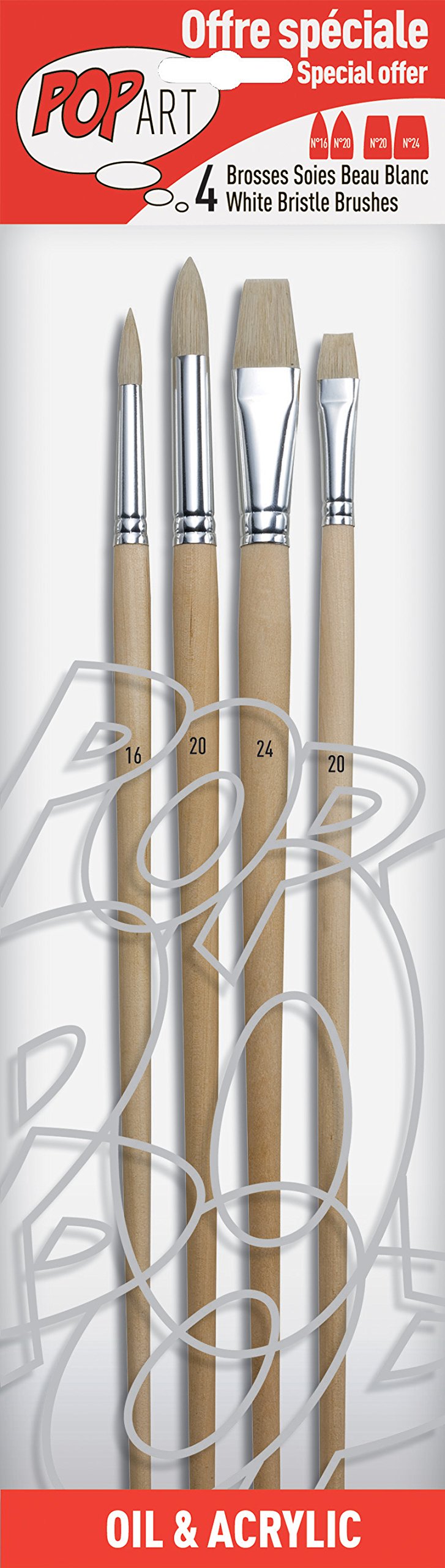 PEBEO Brush, White, 39 x 9 x 2cm