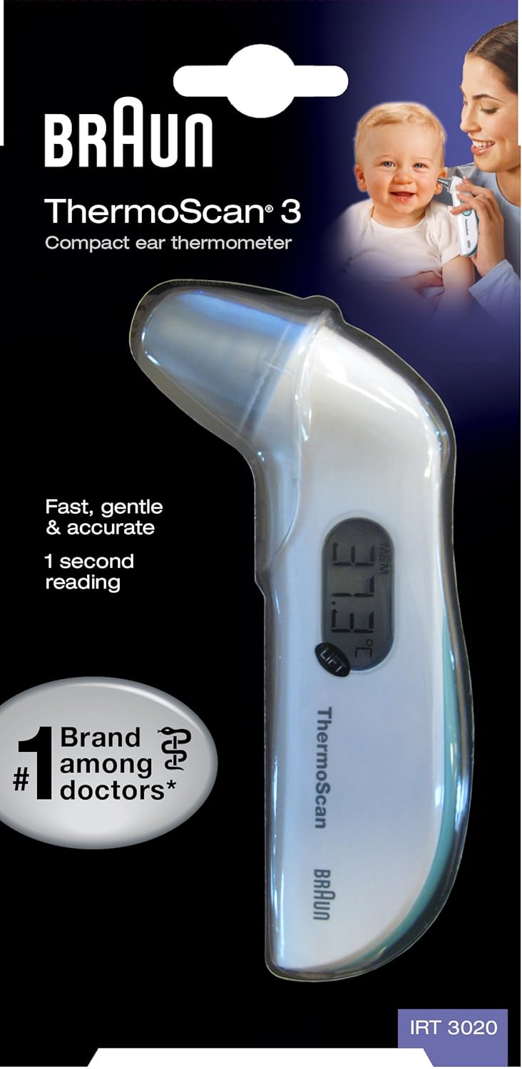 BRAUN IRT 3020 InfrarotOhrThermometer Thermoscan Fieberthermometer