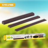 GEEZY Anti Climb Spikes 10x50cm Brown Weatherproof Plastic Fence Deterrent view 2