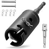 Pronese 1 Inch Trailer Jack Drill Adapter with Two 1/2 Inch Socket Adapter Bit，Heavy Duty Cr-Mo Steel, Replace The Trailer Jack Handle