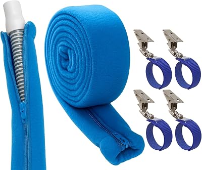 Aveen 6 ft CPAP Hose Cover with 4 Clips Fleece Insulated Zipper