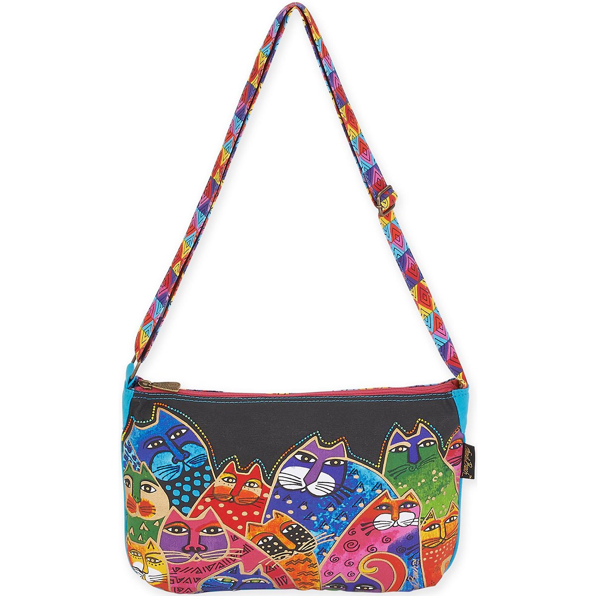 Laurel Burch Whiskered Totes, Acrylic, Multicolour, 26.03x35.56x2.54 cm