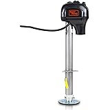 SuperHandy Trailer Power Tongue Jack Electric Manual A-Frame 3500LBS Capacity DC 12V Trailer, RV, Camper or Boat Mountable In