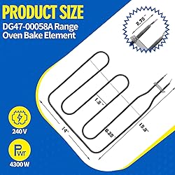 DG47-00058A Oven Heater Sheath-Gril Compatible with