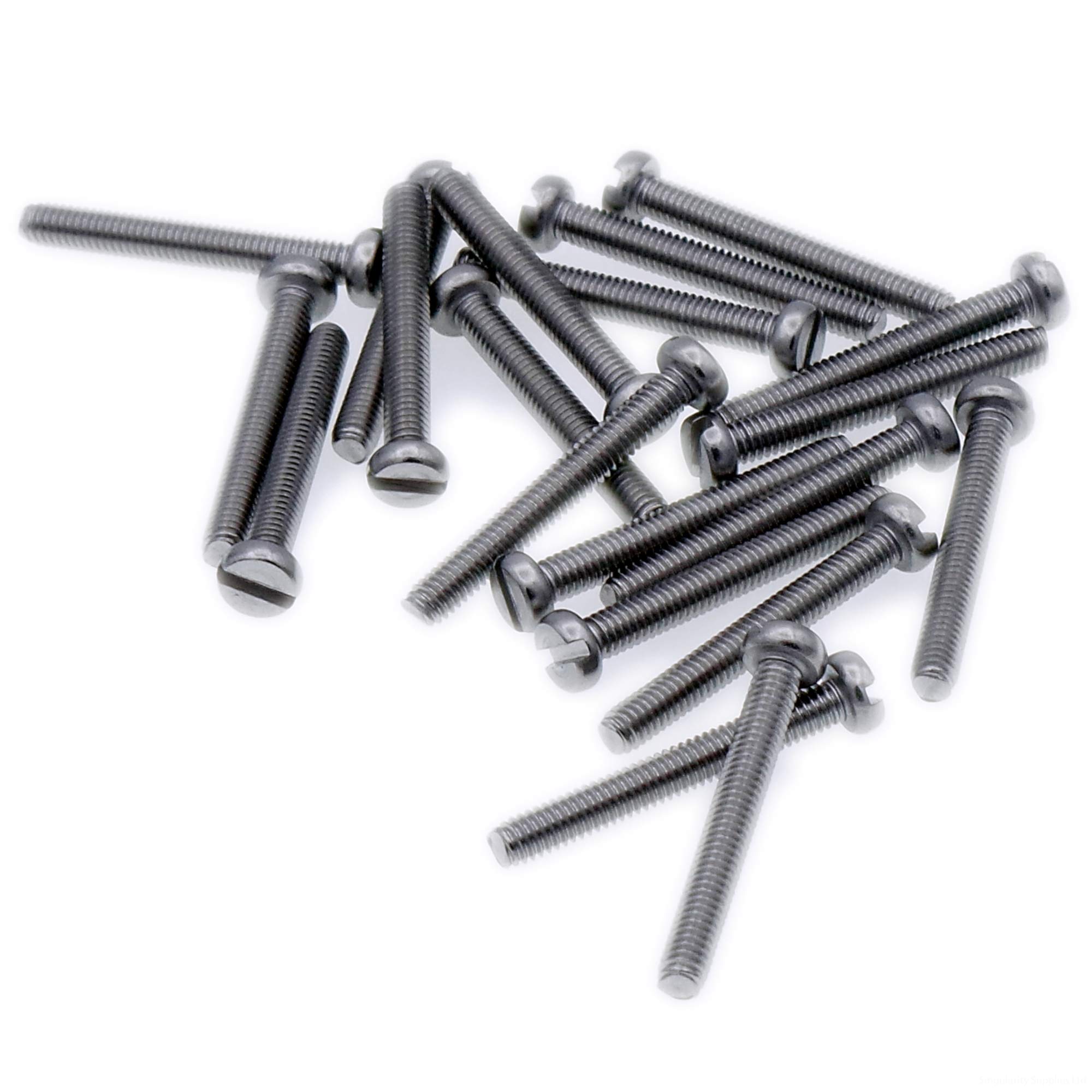 M5 (5mm x 14mm) Slot Cheese Machine Screw (Bolt) - Stainless Steel (A2) (Pack of 20)