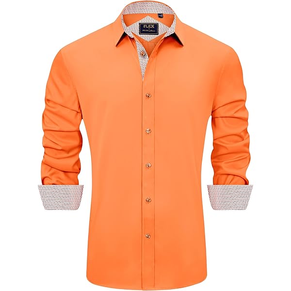 Camisa Elástica De Manga Larga Para Hombre, Camisa De Vtir Informal Elegante Con Boton Blancos Y Negros Sólidos, 2024 De 15,18 € | DHgate