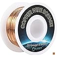 YEJJET Square Copper Wire 20 Gauge, 99.9% Pure Soft Copper Wire, Copper Wire 30 Ft