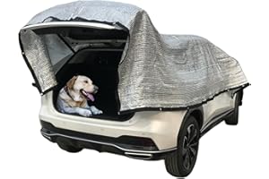 TECUUL Car Camping Cover Aluminet Sun Shade for Car 75% Heat Reflective Cloth Pet Shade Garden Cover 10'x13'
