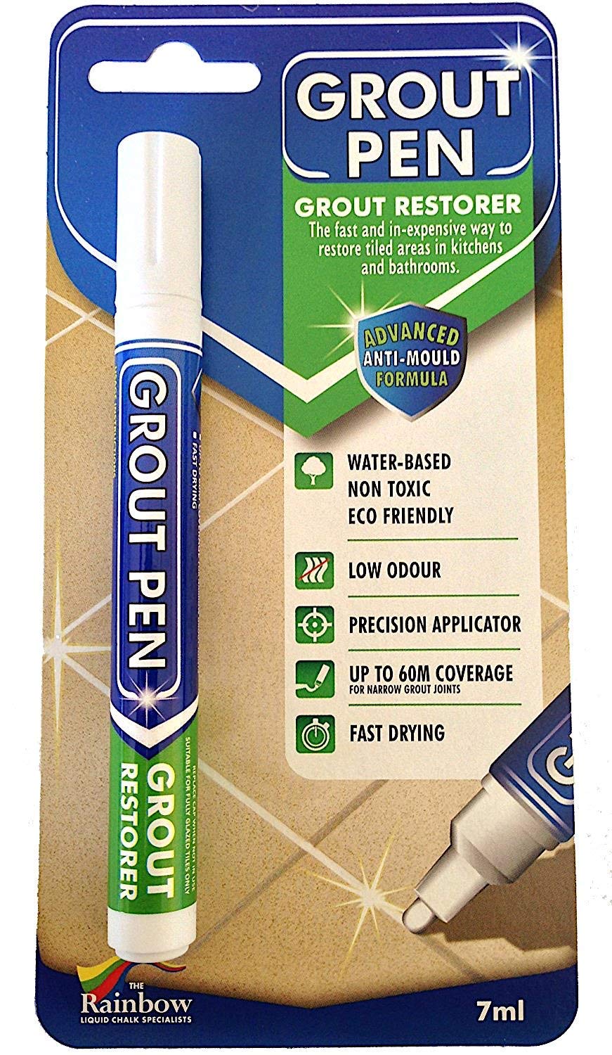 Grout Pen White Revives & Restores Tile Grout 5mm Nib Amazon.co.uk